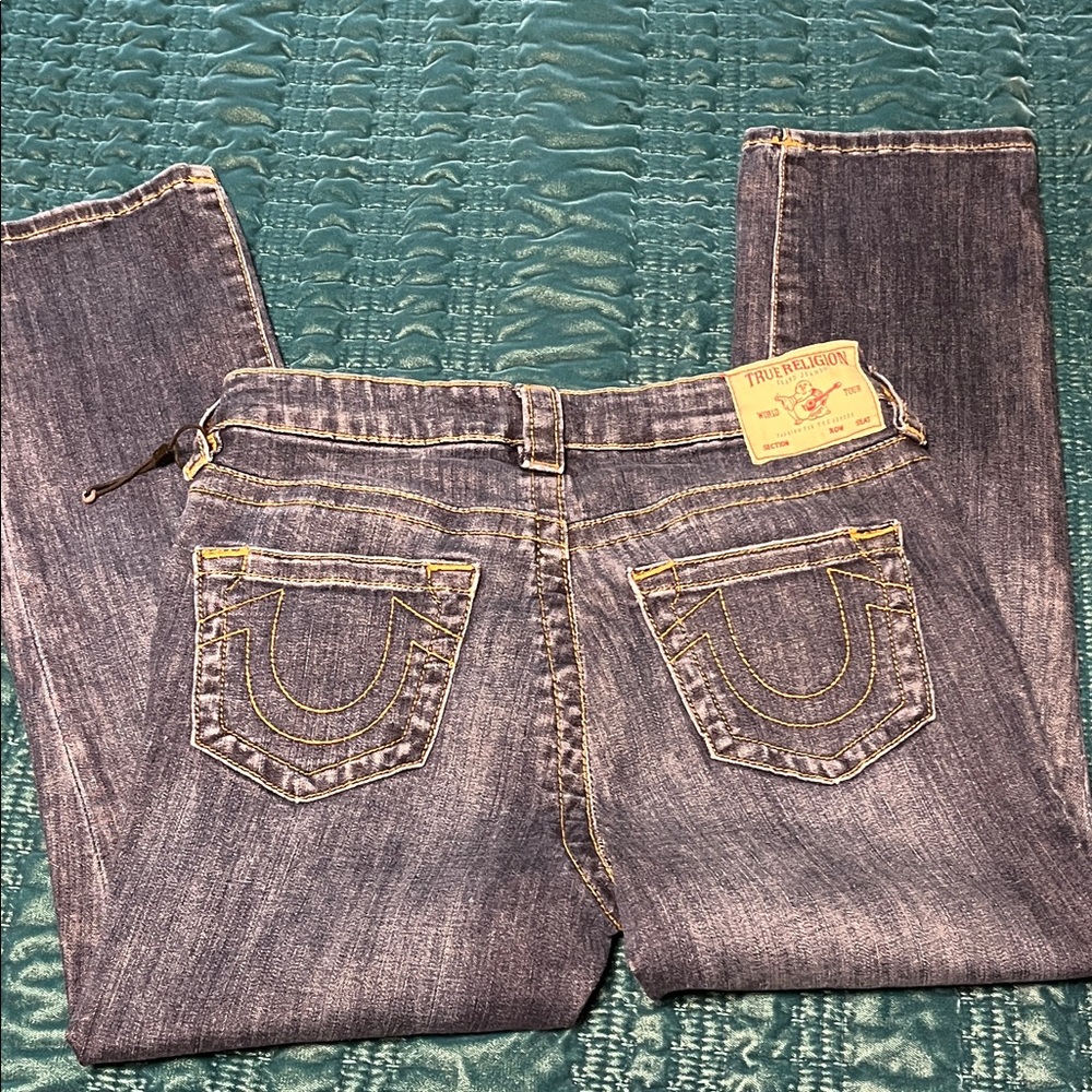 True Religion Women's Classic Denim Straight Leg Jeans